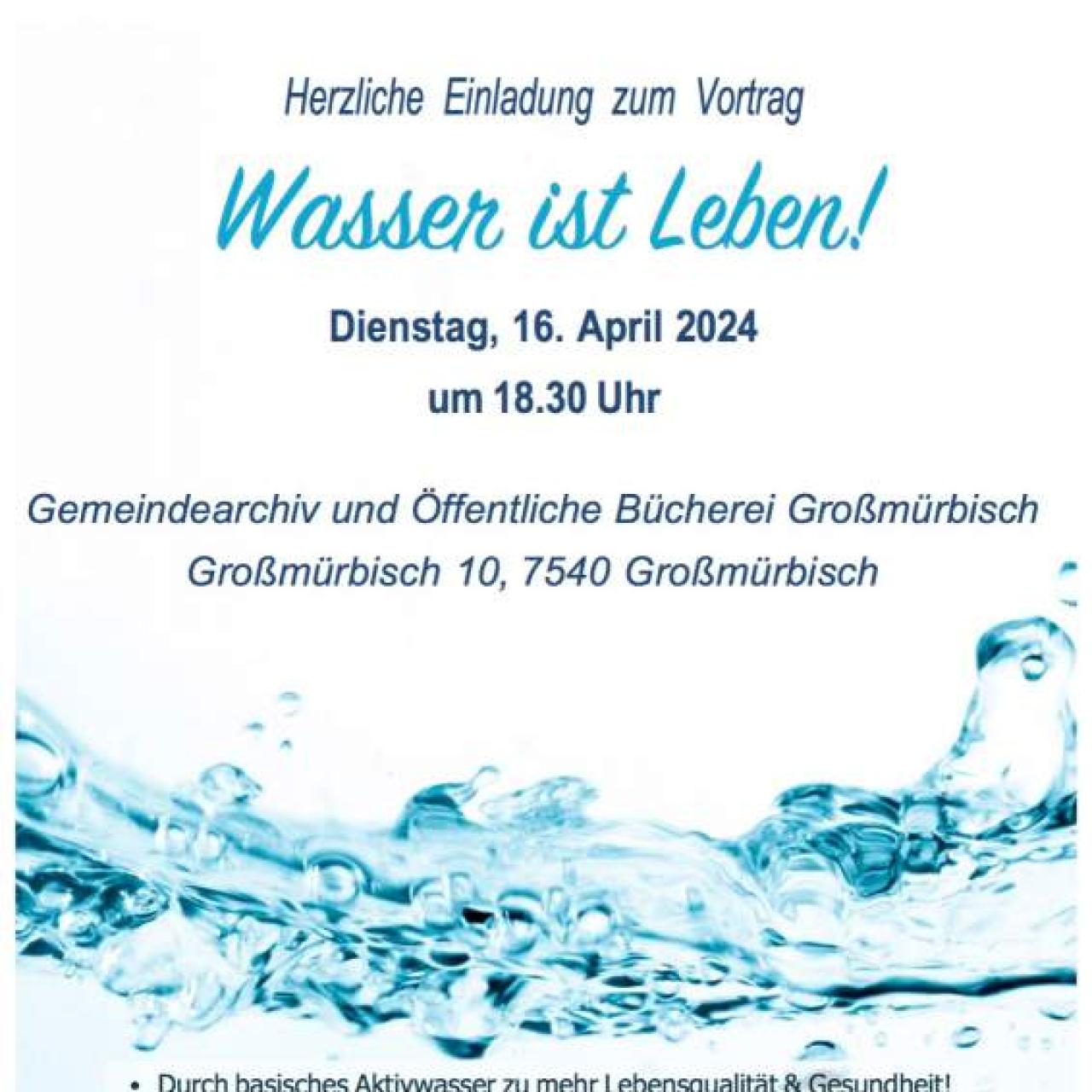 Wasser ist Leben
